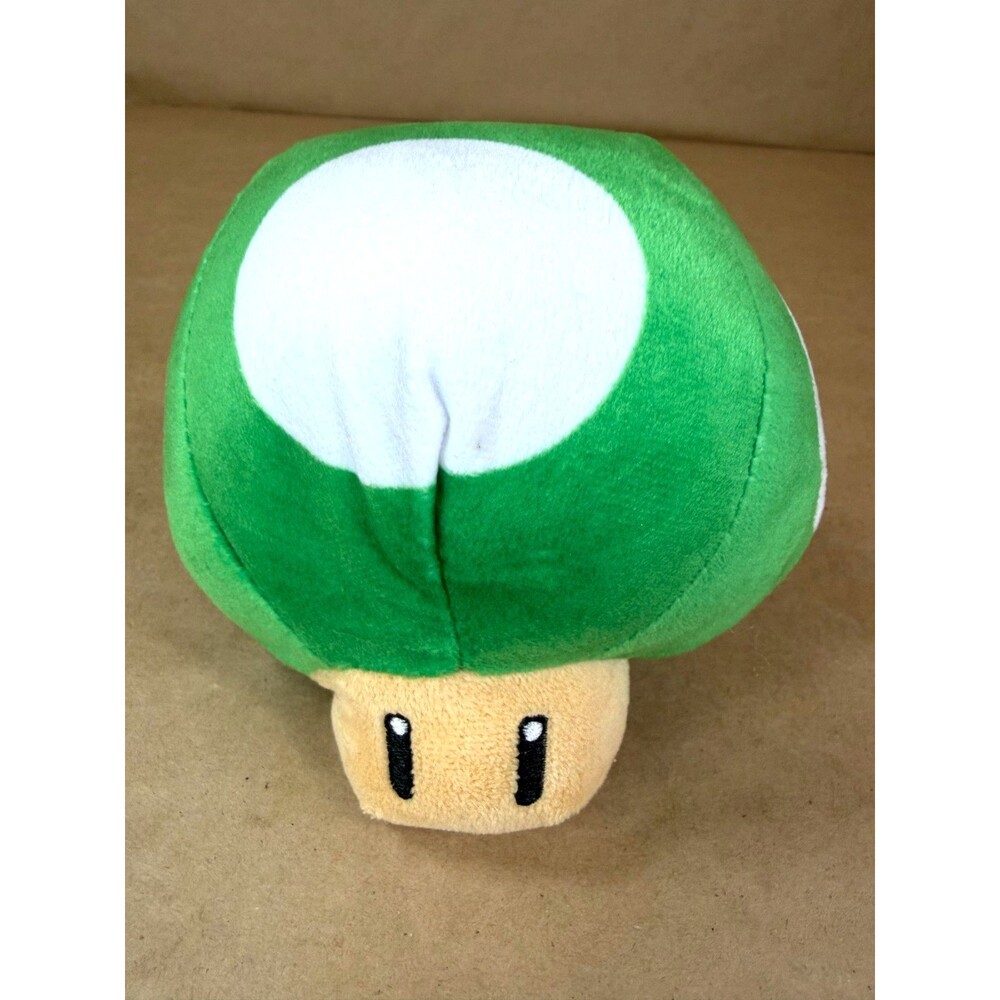 Nintendo Super Mario Bros 1-Up Green Mushroom Plush - Stuffed Toy Collectible